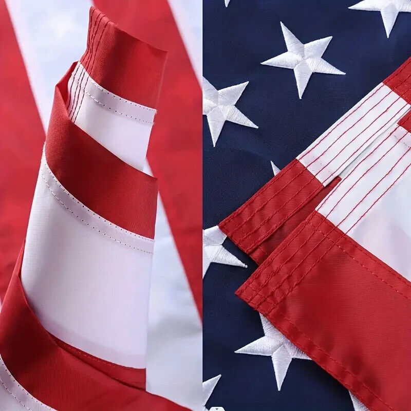 American Flag National Flag of the United States Embroidered 3 ft x 5 ft NEW! Home & Garden:Yard, Garden & Outdoor Living:Décor:Flags Cozy Home Treasures
